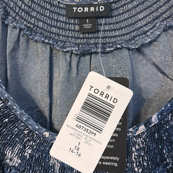 NWT πHPπ Torrid minidress, size 1X - Picture 3 of 7